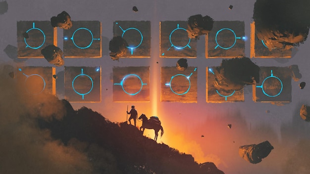 Screenshot from a complex strategy game mod, showcasing a heavily modified user interface with custom factions, units, and resource management systems. The image is filled with detailed icons and numbers.