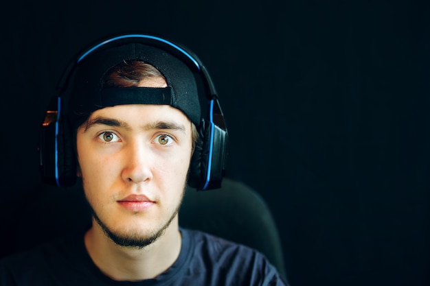 Close-up of a gamer's focused eyes and determined expression, highlighting the intense mental concentration required for effective  in competitive gaming.