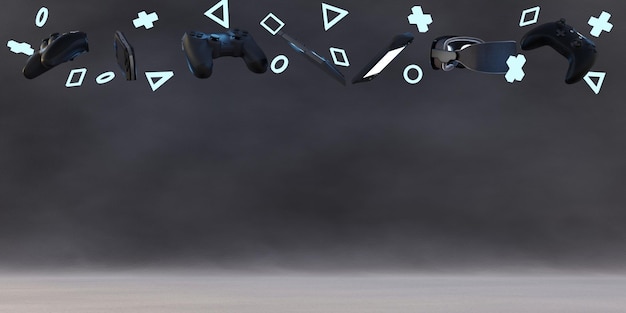 A screenshot of the PlayStation 5's home screen, showcasing the dynamic background, game icons, and the customizable Control Center at the bottom.